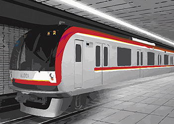 マニラ首都圏地下鉄「Metro Manila Subway」車両イメージ
