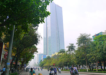 超高層ビル「ロッテセンター・ハノイ」の写真