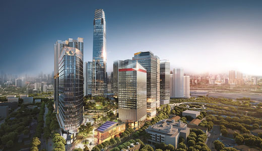 KL国際金融区「TRX」の開発イメージ