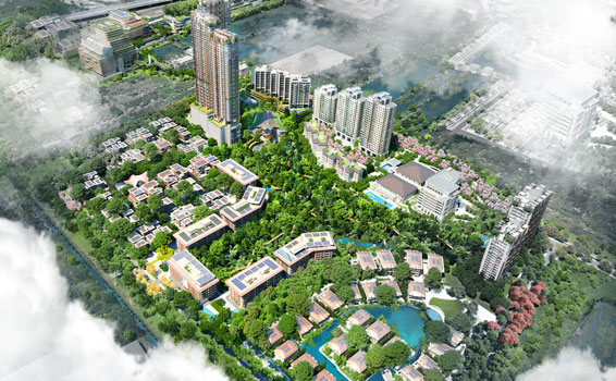 タイの複合開発「フォレスティアス」の開発イメージ