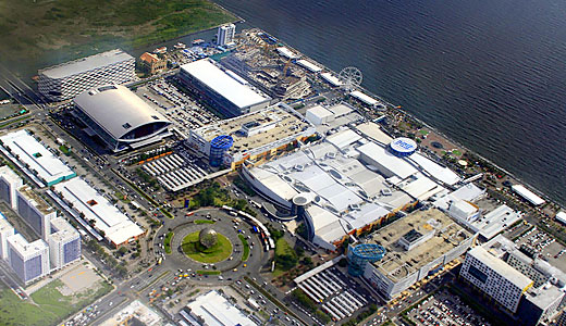 モール・オブ・アジア・コンプレックスの上空写真