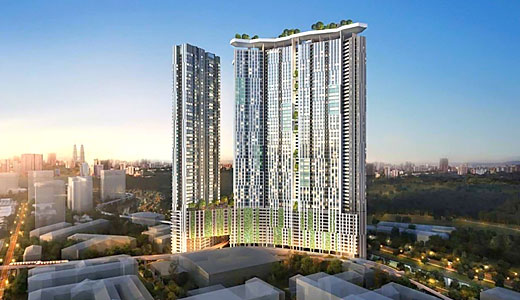 クアラルンプールの複合開発「リベリア・シティ」の開発イメージ