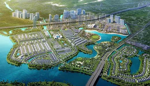 ベトナムのスマートシティ開発事業「Grand Park」の開発イメージ