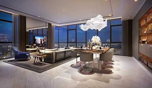 バンコク・トンローの高級コンド「モニュメント・トンロー」の室内イメージ