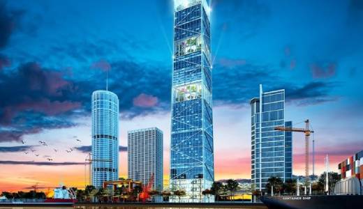 ベトナム・ハイフォン市の高層ビル「FLC ダイヤモンド72タワー」の開発イメージ