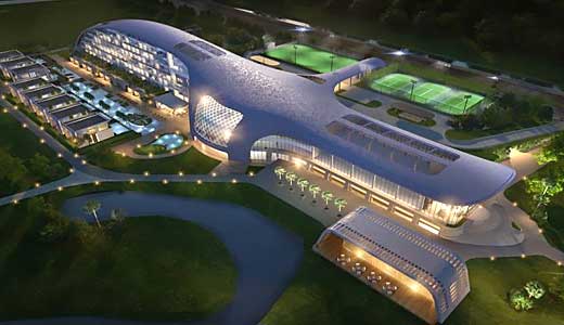 シンガポールの高級都市型リゾート施設「デュシタニ・ラグーナ・シンガポール」の外観イメージ