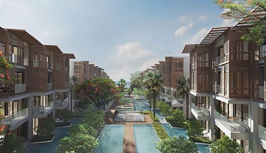 超高級コンド「インターコンチネンタル・レジデンス・フアヒン」の開発イメージ