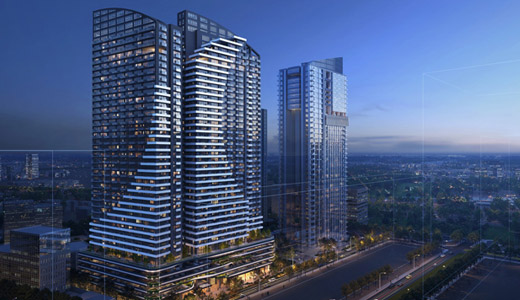 ウェーブ・タワーズの開発イメージ